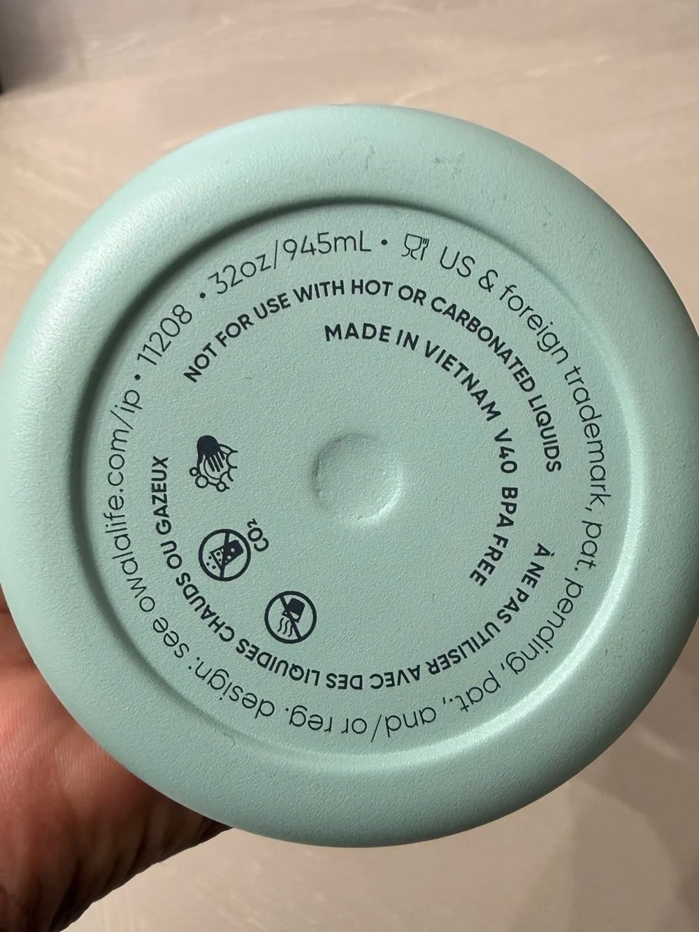owala Insulated Water Bottle with Built-In Straw - Sage Green